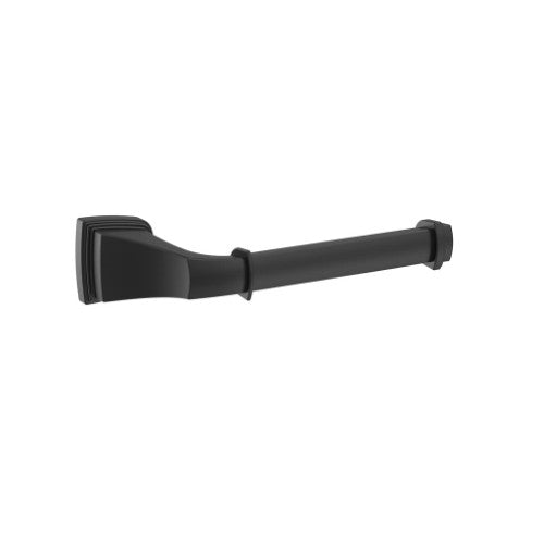 Revitalize Zinc & Stainless Steel Matte Black Toilet Paper Holder 1