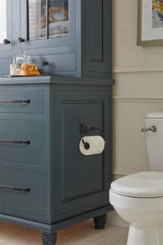 Stature Zinc Matte Black Toilet Paper Holder 5