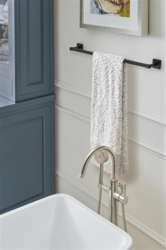 Appoint Zinc & Stainless Steel Matte Black Towel Bar 13