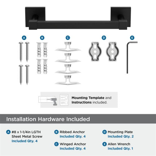 Appoint Zinc & Stainless Steel Matte Black Towel Bar 7