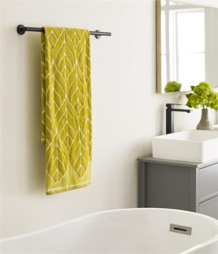 Arrondi Stainless Steel Matte Black Towel Bar 25