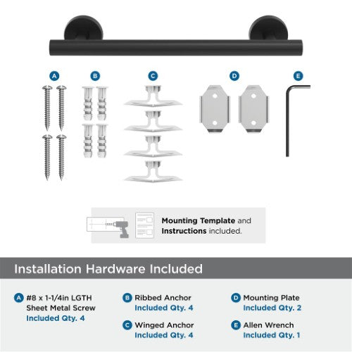Arrondi Stainless Steel Matte Black Towel Bar 13