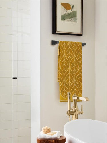 Blackrock Zinc & Stainless Steel Matte Black Towel Bar 12