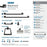 Blackrock Zinc & Stainless Steel Matte Black Towel Bar 14