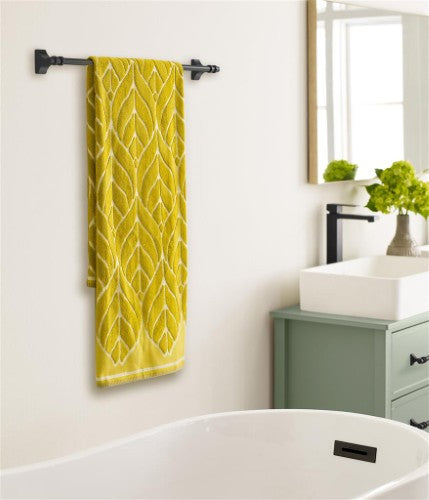 Davenport Zinc & Stainless Steel Matte Black Towel Bar 7