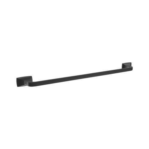 Highland Ridge Zinc & Stainless Steel Matte Black Towel Bar 3