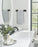 Highland Ridge Zinc & Stainless Steel Matte Black Towel Bar 11