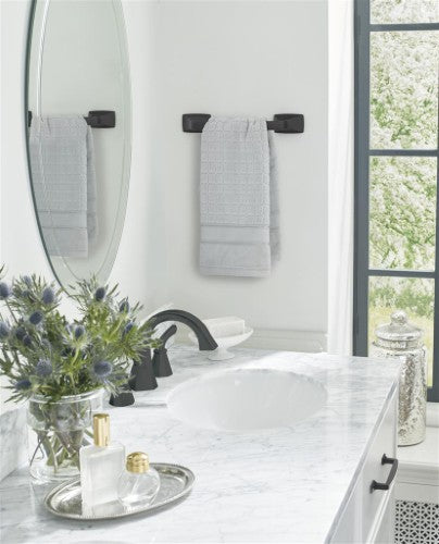 Highland Ridge Zinc & Stainless Steel Matte Black Towel Bar 11