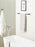 Monument Zinc & Stainless Steel Matte Black Towel Bar 10