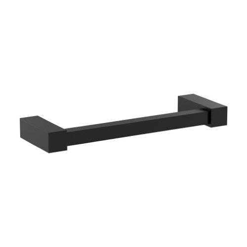 Monument Zinc & Stainless Steel Matte Black Towel Bar 1