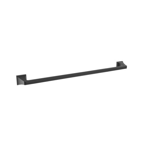 Mulholland Zinc & Stainless Steel Matte Black Towel Bar 3