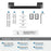 Mulholland Zinc & Stainless Steel Matte Black Towel Bar 7