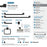 Revitalize Zinc & Stainless Steel Matte Black Towel Bar 11
