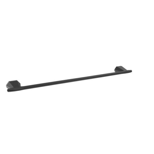 St. Vincent Zinc & Stainless Steel Matte Black Towel Bar 2