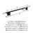 Stature Zinc & Stainless Steel Matte Black Towel Bar 5