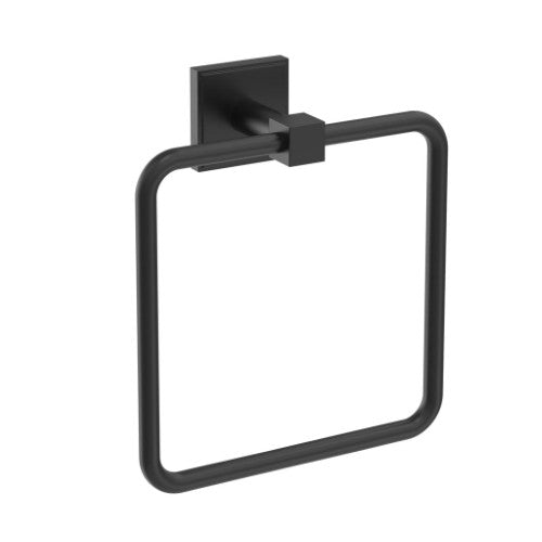 Appoint Zinc & Aluminum Matte Black Towel Ring 1