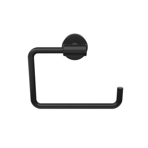 Arrondi Stainless Steel Matte Black Towel Ring 2
