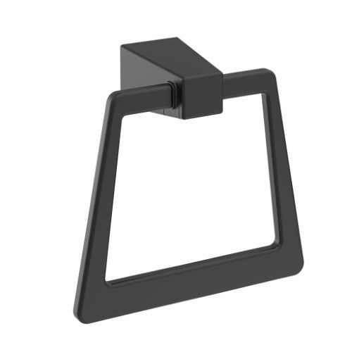 Blackrock Zinc Matte Black Towel Ring 1