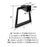 Blackrock Zinc Matte Black Towel Ring 2
