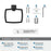 Revitalize Zinc Matte Black Towel Ring 3