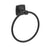 Stature Zinc & Aluminum Matte Black Towel Ring 1