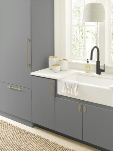 Transcendent Aluminum Matte Gold Cabinet Pull 13