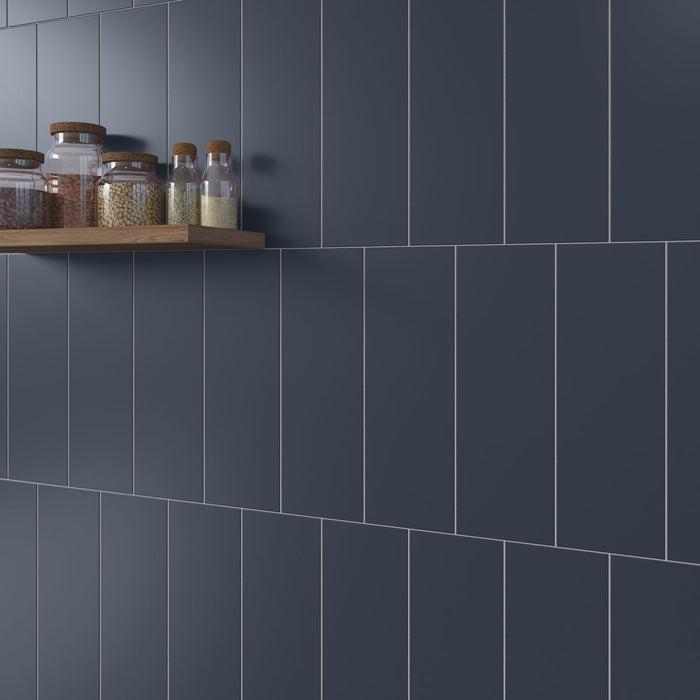 Matte Navy Tile 4