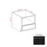 Slim Shaker Style Wood Iron Black Microwave Base Cabinet Iron Black 1