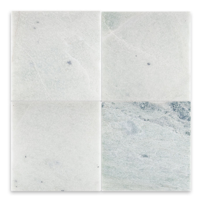 Ming Green Tumbled Marble Tile - 12" x 12"