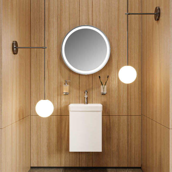 Comfort Wood White Glossy Bathroom Vanity White Glossy 2