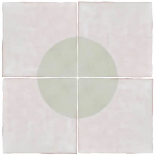 Melody Ceramic Mint Grey Chloe Decor Tile Glossy 1