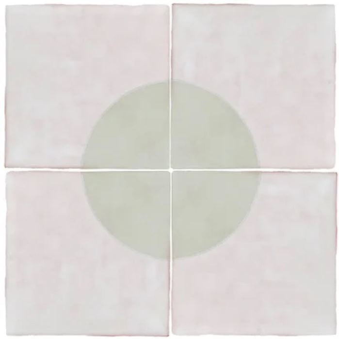 Melody Ceramic Mint Grey Chloe Decor Tile Glossy 1