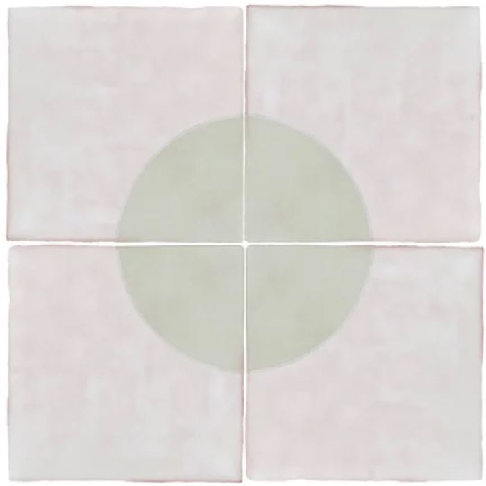 Melody Ceramic Mint Grey Chloe Decor Tile Glossy 1