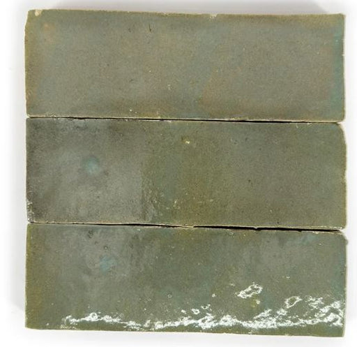 Zellige Classique Terracotta Mint Tea Tile Glossy 1