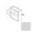 Double Shaker Style Wood Dove White Microwave Base Cabinet Dove White 1