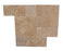 Mocha Noce Tumbled Travertine Roman Paver Pattern