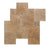 Mocha Noce Tumbled Travertine French Paver Versailles Pattern