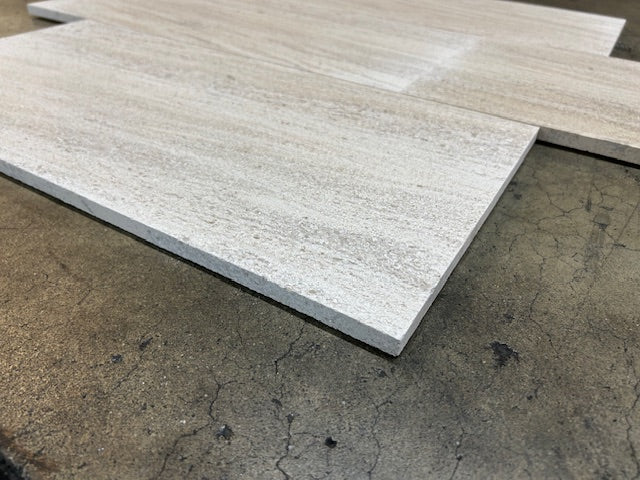 Mocha Creme Brushed Limestone Tile - 18" x 36" 3