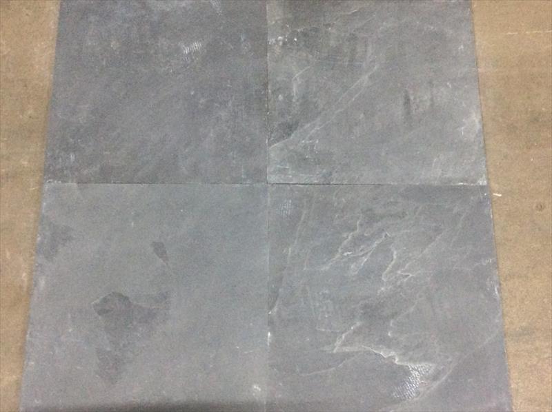 Montauk Black Honed Slate Tile - 5" x 5" x 3/8"
