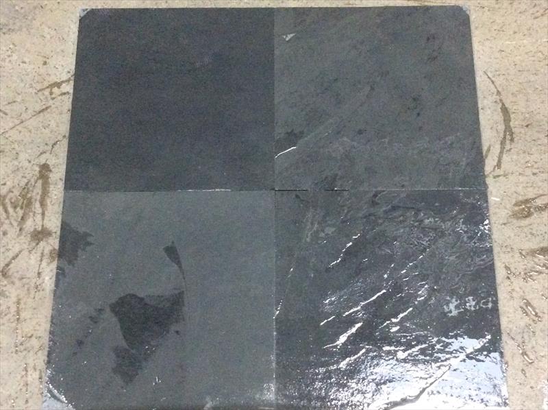 Montauk Black Honed Slate Tile - 5" x 5"
