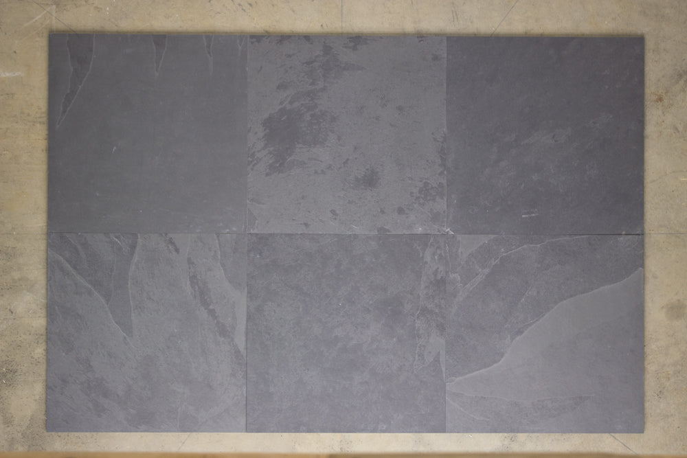 Montauk Black Slate Olomouc Pattern Tumbled 2