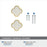 Accents Zinc & Acrylic Gold / Mother of Pearl Cabinet Knob 9