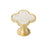 Accents Zinc & Acrylic Gold / Mother of Pearl Cabinet Knob 1