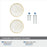 Accents Zinc & Acrylic Gold / Mother of Pearl Cabinet Knob 12