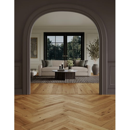 Provence Herringbone Wood Champagne Engineered Hardwood Low Lustre 3