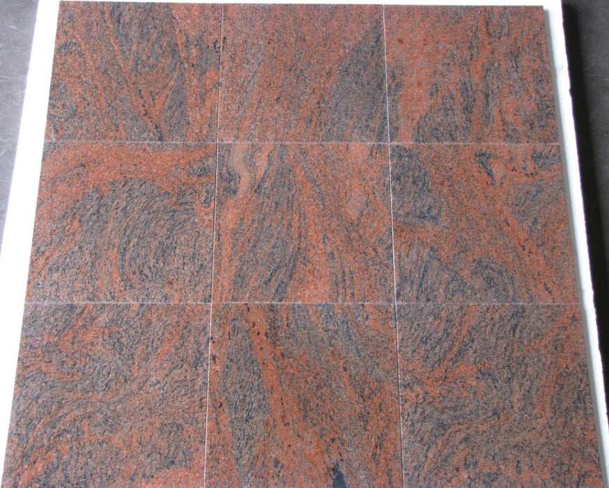 Multi Rosso Granite Tile Polished 1