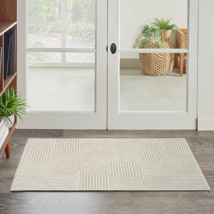 Natural Texture Polyester Beige Ivory BGEIV