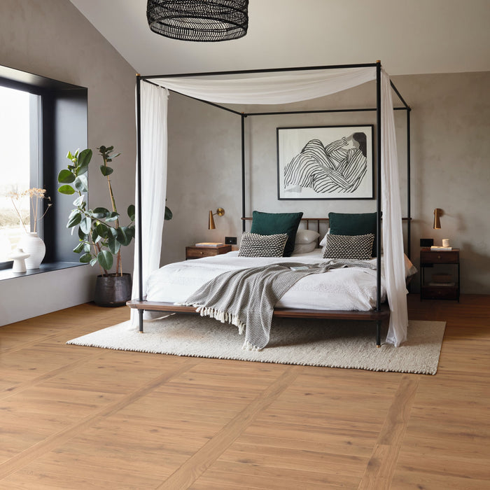 Vinyl Natural Oak Vinyl Tile Polyurethane 3