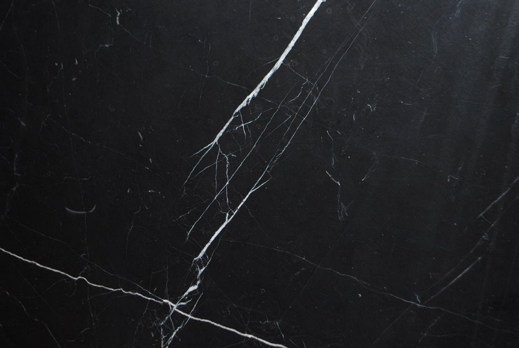 Full Tile Sample - Nero Marquina Marble Tile - 18" x 18" x 3/8" Polished