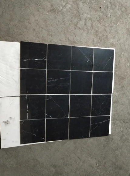 Nero Marquina Marble Tile Honed 2